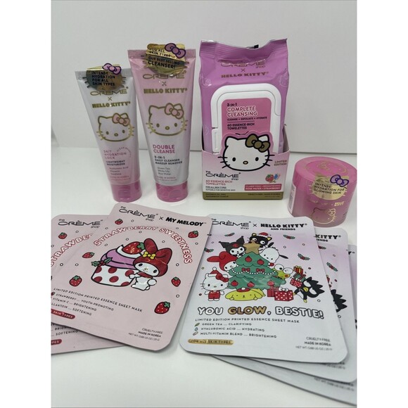Hello Kitty Other - The Crème Shop x Hello Kitty Skincare Collection 9 Pack NEW SEALED pink water